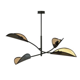 Wonderlamp L&aacute;mpara De Techo Flik Negro (4 Luces)