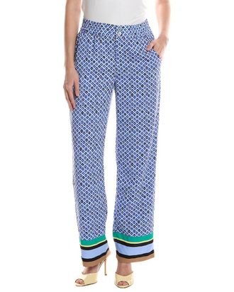 Nic+Zoe Nic & Zoe Petite Mosaic Trimmed Lenox Wide Leg Pant