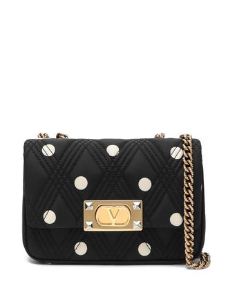Valentino Garavani Quiltie 67 polka-dot cross body bag - Black