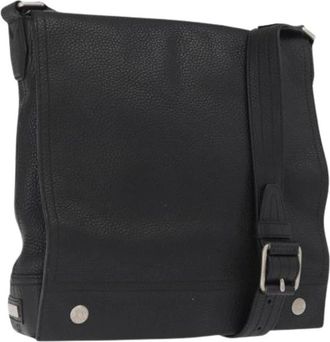 Bally Pre-owned Cross Body Bags, female, Black, Size: ONE SIZE Pre-owned Leather Shoulder Bag