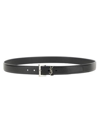 Saint Laurent Cassandre Belt - Black