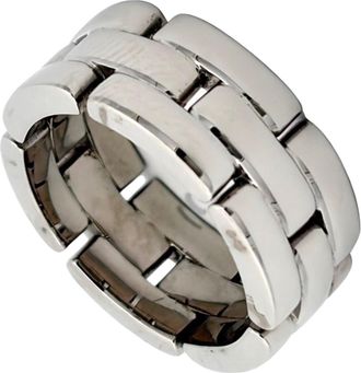 Cartier White Gold White Gold (18K) Band Ring (Pre-Owned)