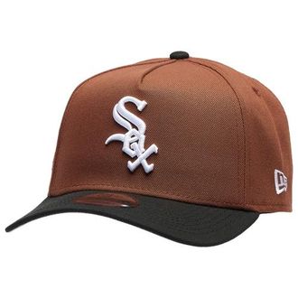 New Era Womens Chicago White Sox White Sox 9FORTY A-Frame Cap - Adult White/Brown/Black