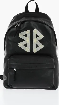 Balenciaga Hammered Leather Backpack TAPE With Front Pocket Balenciaga