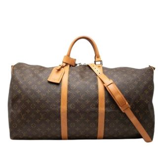 Louis Vuitton Pre-owned Weekend Bags, female, Brown, Size: ONE SIZE Pre-owned Keepall Bandouliere 60
