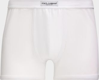 Dolce & Gabbana Men & apos;s Logo Label Stretch Jersey Boxer Briefs