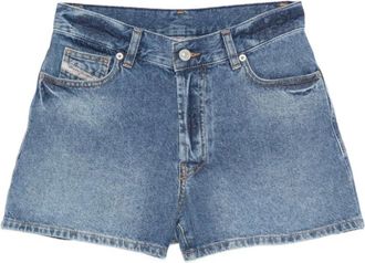 Diesel Korte Broeken, Dames, Blauw, W28, Katoen, De-Helios