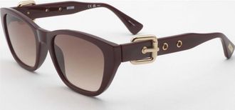 Moschino Womens MOS130 S 55 LHF Sunglasses - Burgundy - One Size
