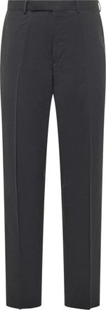 Ermenegildo Zegna Black Slim Flat Front Pants