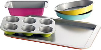Gibson Color Splash Lyneham 5 pc Carbon Steel Bakeware Set