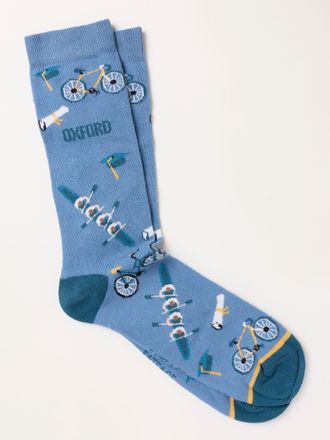 Fat Face FatFace Oxford Socks in Blue