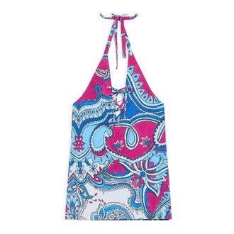 Maliparmi Sleeveless Tops, female, Multicolor, Size: 2XL Hippie Lotus Top