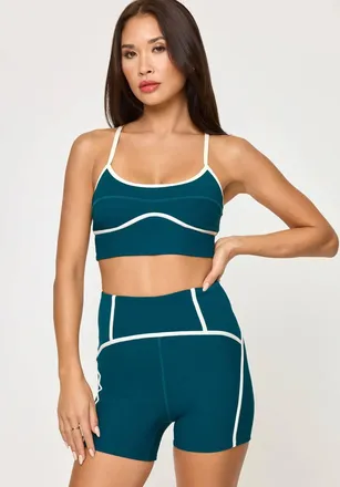 L*Space Revel Y-Back Top In Teal