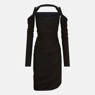 The Attico Womens Black Midi Dress In Viscose Crepe - Size EU 36 (Womens)