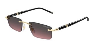 Montblanc MB0484S 003 Mens Sunglasses Gold Size 54