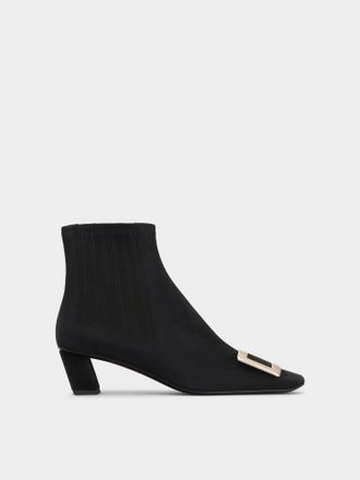 Roger Vivier Belle Vivier Chelsea Booties in suede