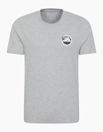 Mountain Warehouse Mens Mountain Warehouse Mens Oban Mountain Cotton T-Shirt - Grey - Size: 42