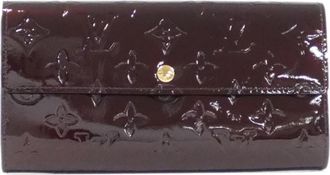 Louis Vuitton Amarante Leather Long Wallet (Bi-Fold) (Pre-Owned)