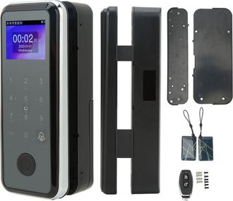 OEM Cerradura Inteligente Con Huella Dactilar, 2,4 Pulgadas, Contrase&ntilde;a De Entrada Sin Llave, Control Remoto, Control De Acceso A Puertas Para Tuya
