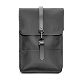 Rains Black Mini Backpack Water-Resistant Stylish - unisex - Rains - Backpacks - Black - ONE SIZE - Bags