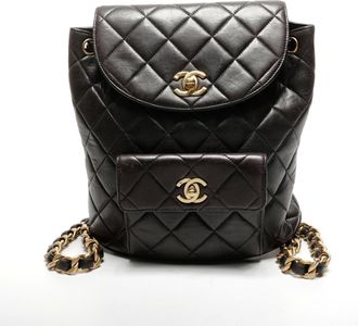 Chanel Matelasse Black Backpack (Pre-Owned)