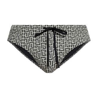 Balmain Beachwear, male, Black, Size: 2XL Swim briefs