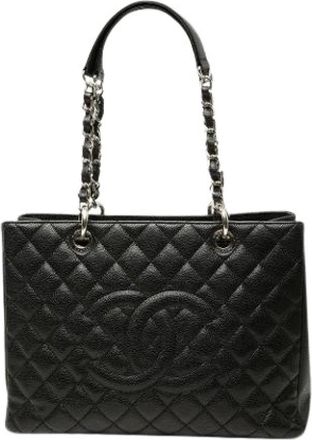 Chanel Pre-owned Grand Shopping Tote - Dames - Vintage Shopper - Zwart - ONE Size - Leer - Vintage