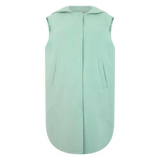 Herno Jassen, Dames, Groen, S, Wol, Gilet met capuchon
