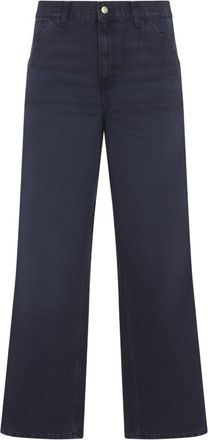 Carhartt Work in Progress Navy Blue Straight Leg Jeans