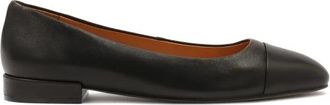 Kazar Zwarte platte pumps - Dames - Ballerinas - Zwart - 38 EU - Leer - Schoenen