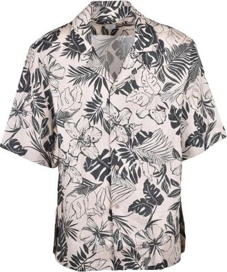 Eleventy Cream Linen Shirt