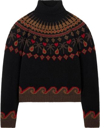 Alanui Sweet Winter Turtleneck - Dames - Coltruien - Veelkleurig - S - Wol - Truien & Vesten