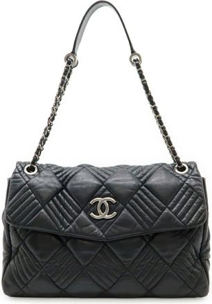 Chanel Leather Shoulder Bag Tote Bag (Pre-Owned)