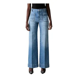 Victoria Beckham Dames, Jeans, Blauw, Maat: W27 L34 Katoen