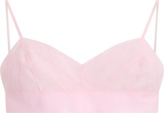 Philosophy di Lorenzo Serafini Croptop met dunne bandjes - Dames - Tops zonder mouwen - Roze - XS - Tops