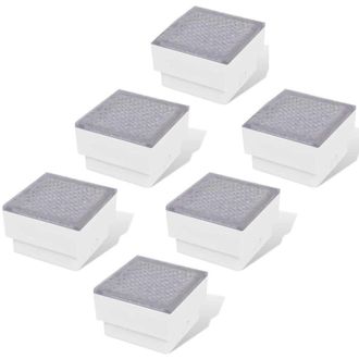 vidaXL Focos Empotrables Led 6 Uds 100x100x68 Mm Vidaxl