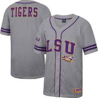 Colosseum Mens Colosseum Gray LSU Tigers Free Spirited Baseball Jersey at Nordstrom, Size Xx-Large