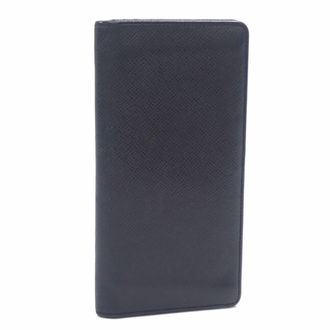 Louis Vuitton Ardoise Black Taiga Leather Long Wallet (Bi-Fold) (Pre-Owned)