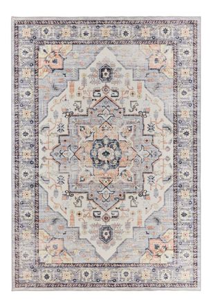 Nazar Rugs Alfombra vintage estilo oriental gris 160x220 cm