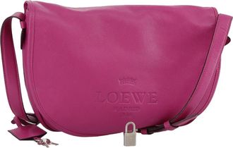 Loewe Pink Leather Shoulder Bag (Pre-Owned)