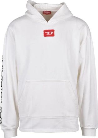 Diesel Hoodie Sweatshirt - White