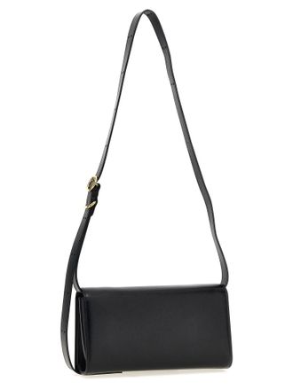 Jil Sander Leather Crossbody Bag - Black