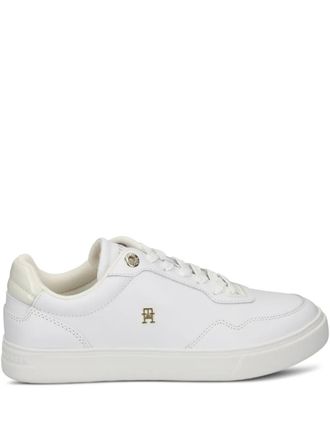 Tommy Hilfiger Cupsole lace-up leather sneakers - White