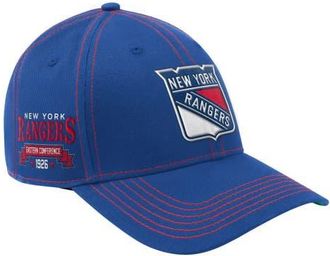 Starter Mens Starter Blue New York Rangers Sphere II Curved Starfit Adjustable Hat at Nordstrom