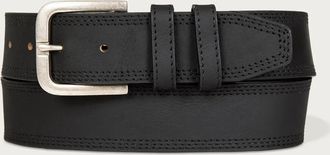 Lucky Brand Triple Needle Stitch Leather Belt
