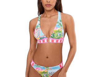 BECCA by Rebecca Virtue Miami Beach Maddison Wide Band Halter Top Womens Clothing : LG, Nylon/Spandex