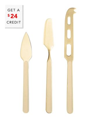 Mepra 3Pc Fantasia Cheese Knives With $24 Credit