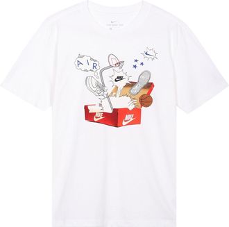 Nike AS Mens Nike Sportswear Printed Short Sleeve TEE White CU6872-100
