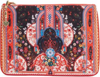 Camilla Clutch piccola in tela - Rosso