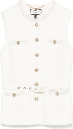 Nissa Gilet bouclé - Bianco